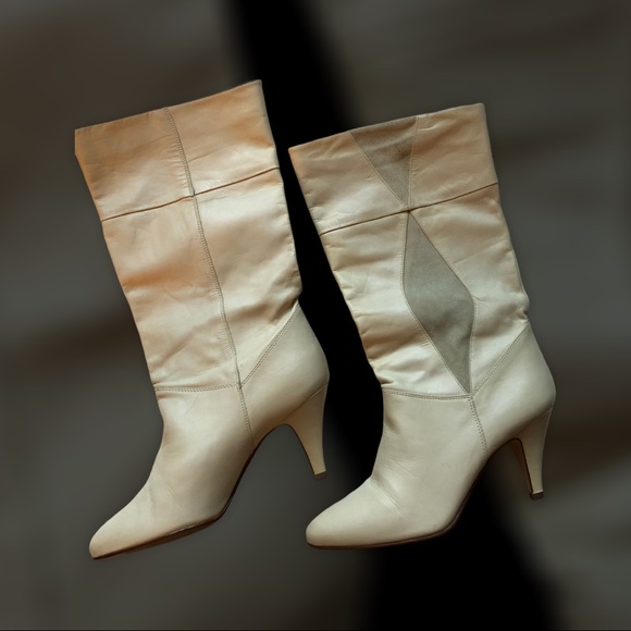 Vintage Leather Calf High Boots - Picture 1 of 2